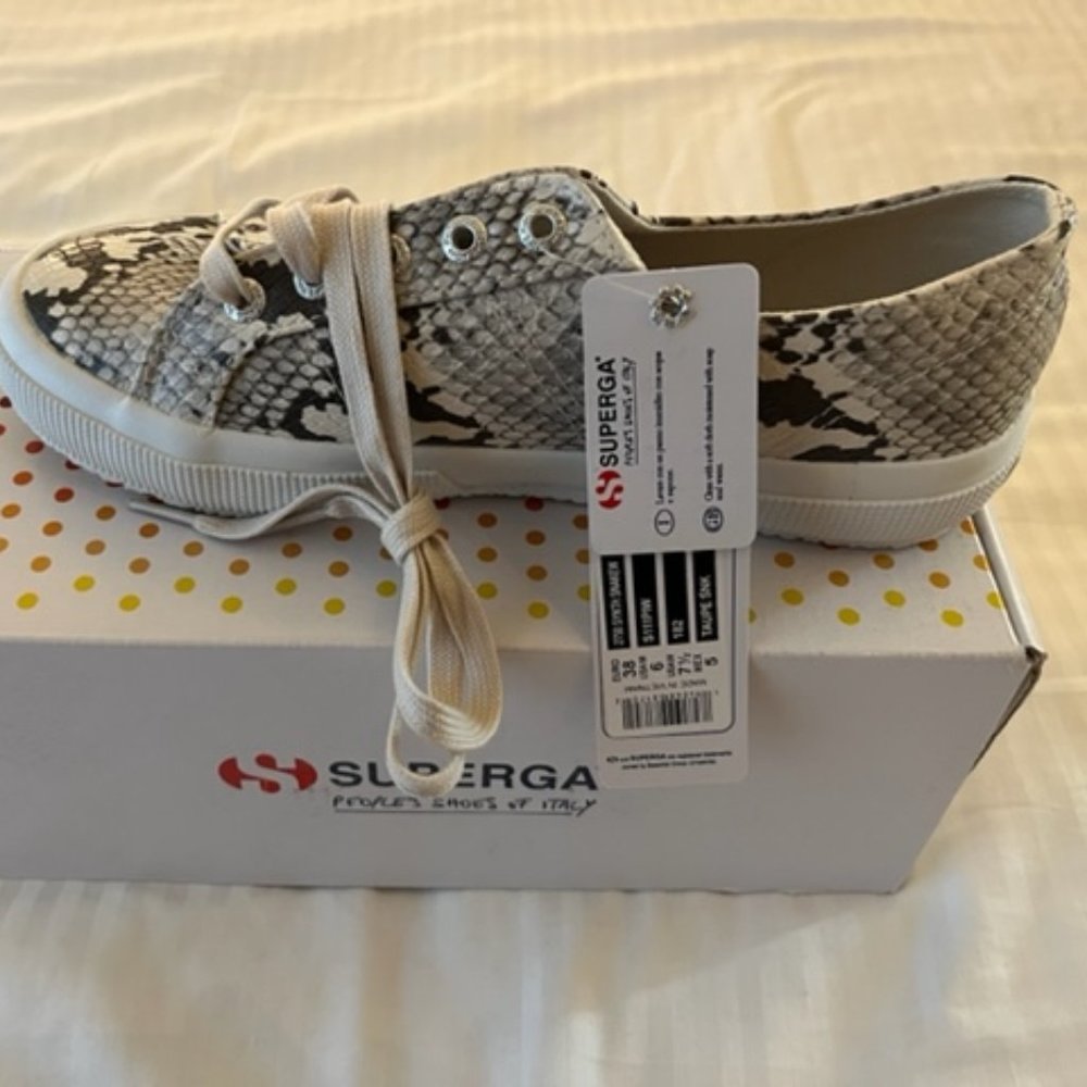 Superga Sneaker - 2750 - Faux Taupe Snake